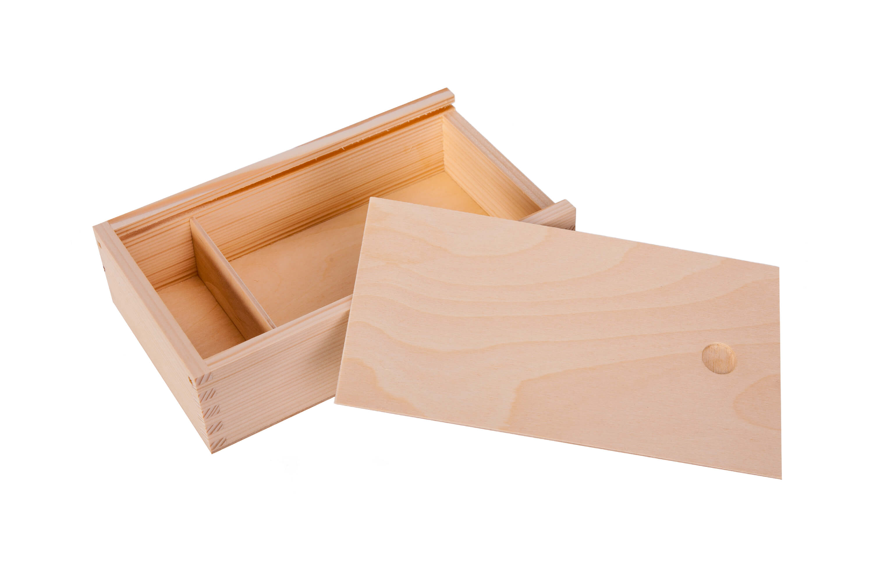 Pudełko drewniane na zdjęcia 10x15cm i pendrive PU0064