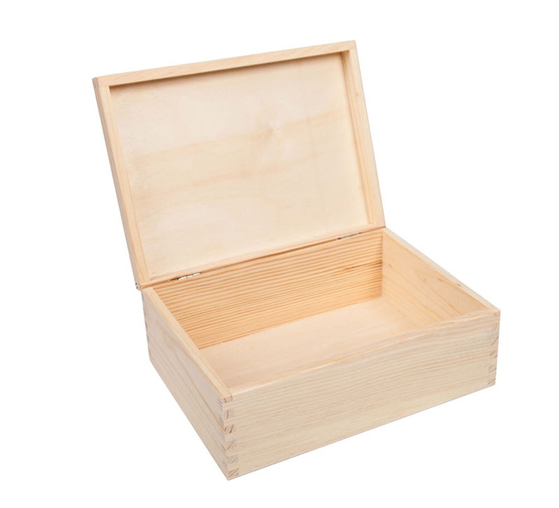 Pudełko drewniane prostokątne 22x16 cm - 2 GATUNEK PU0133
